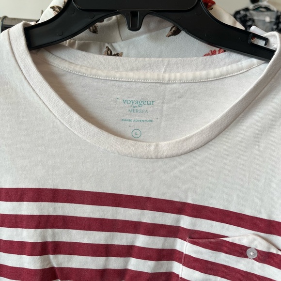 Striped Red and White Long Sleeve Shirt - Picture 2 of 2